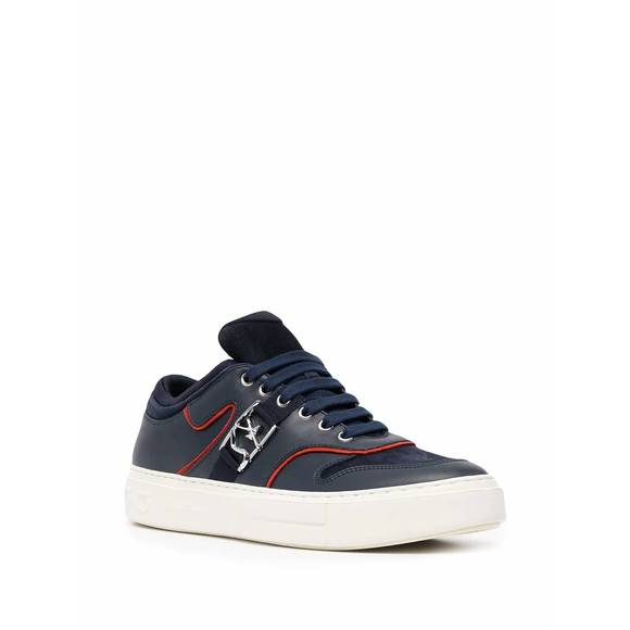 SALVATORE FERRAGAMO Other - NEW SALVATORE FERRAGAMO men's borg logo low-top sneakers in blue